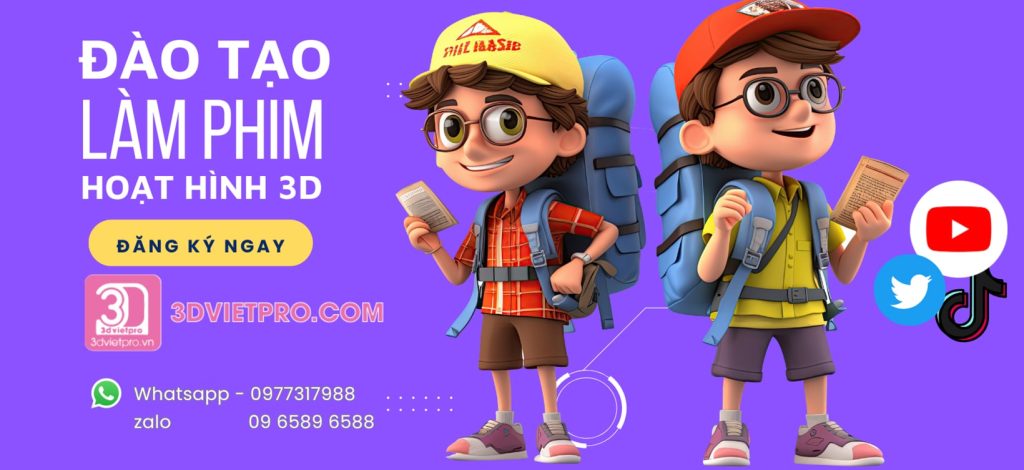 học làm phim hoạt hình 3D từ cơ bản đến nâng cao